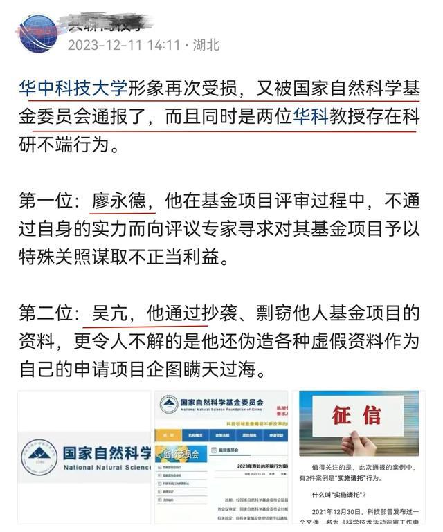 半岛官方体育窗户纸破了华中科大两位讲授被自然科学基金委传达这叫科研？(图3)